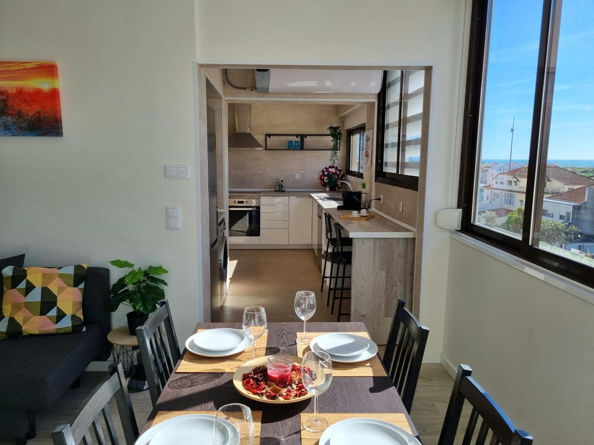 Beach Apartment W/Ocean View Кошта-да-Капарика Экстерьер фото